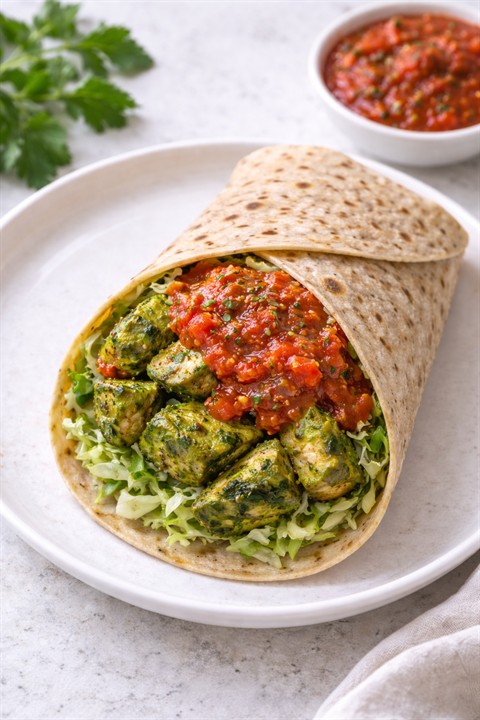 Hariyali Chicken Wrap